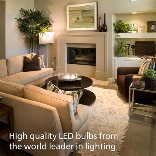 Image of PHILIPS LED A19 Light Bulbs, 8W, Selectable White, Dimmable, 12-Pack | 800 Lumen Multi-CCT 2700 K-5000 K, Frosted Flicker-Free, EyeComfort, Up to 15000 Hour Lifespan