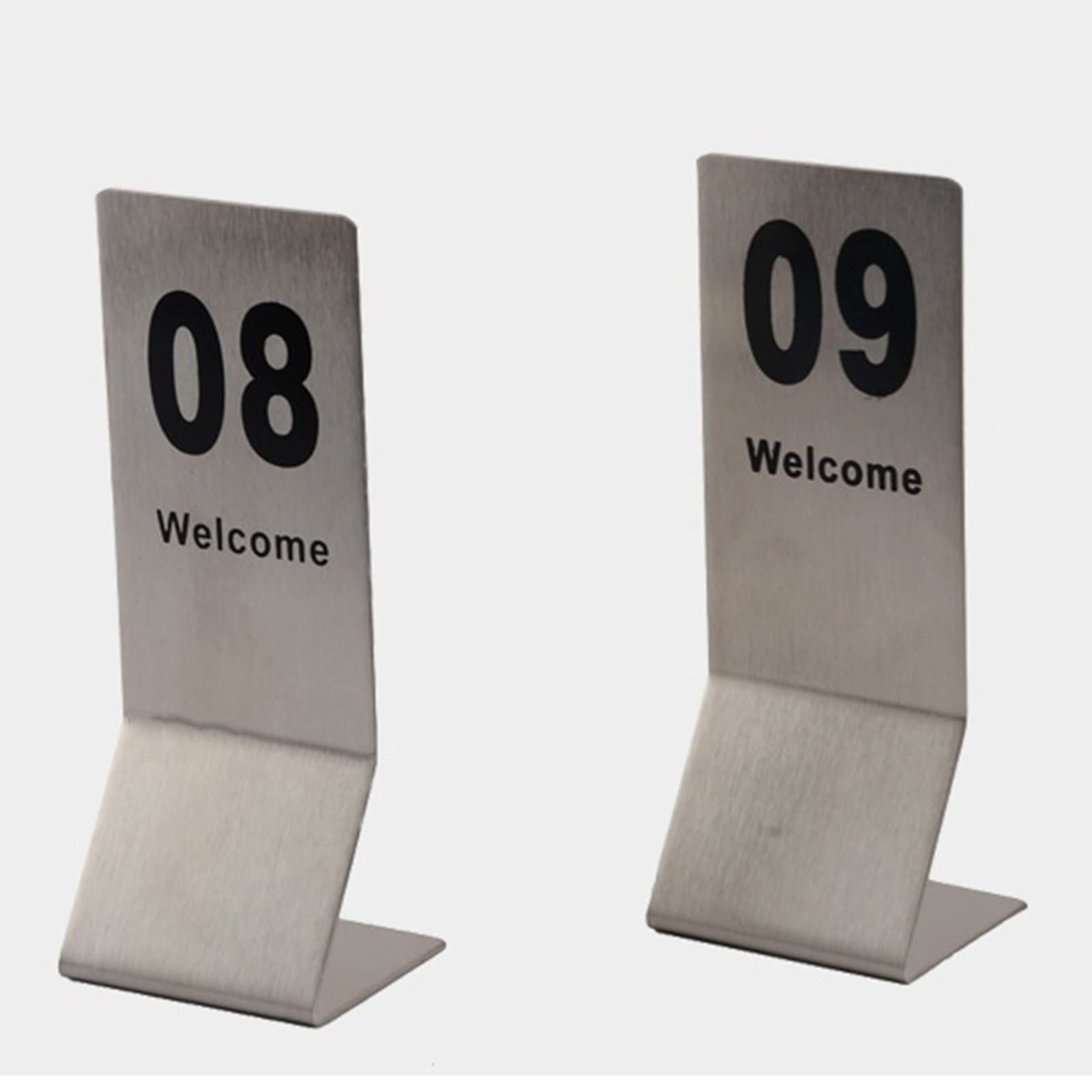 Placas con números, Números de mesa doble cara del 1 al 25 y 50. Letrero reservada(1-50)