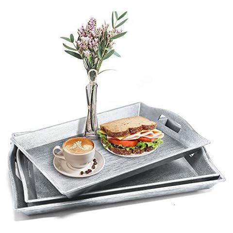 RELIANCER Set of 3 Large Serving Trays Cover