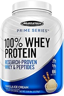 MuscleTech Prime Series 100% Whey Protein Powder, 25g Premium Protein, Research Proven Whey