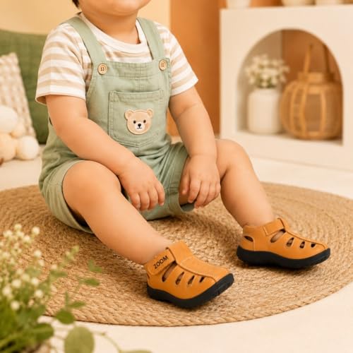 Image of ZOOM Sandals Casual Fisherman Adjustable Sporty Summer Closed Comfortable Toe Sandals with Premium PU Padding For unisex kids-pack of 1(9 Months-4.5 Years)