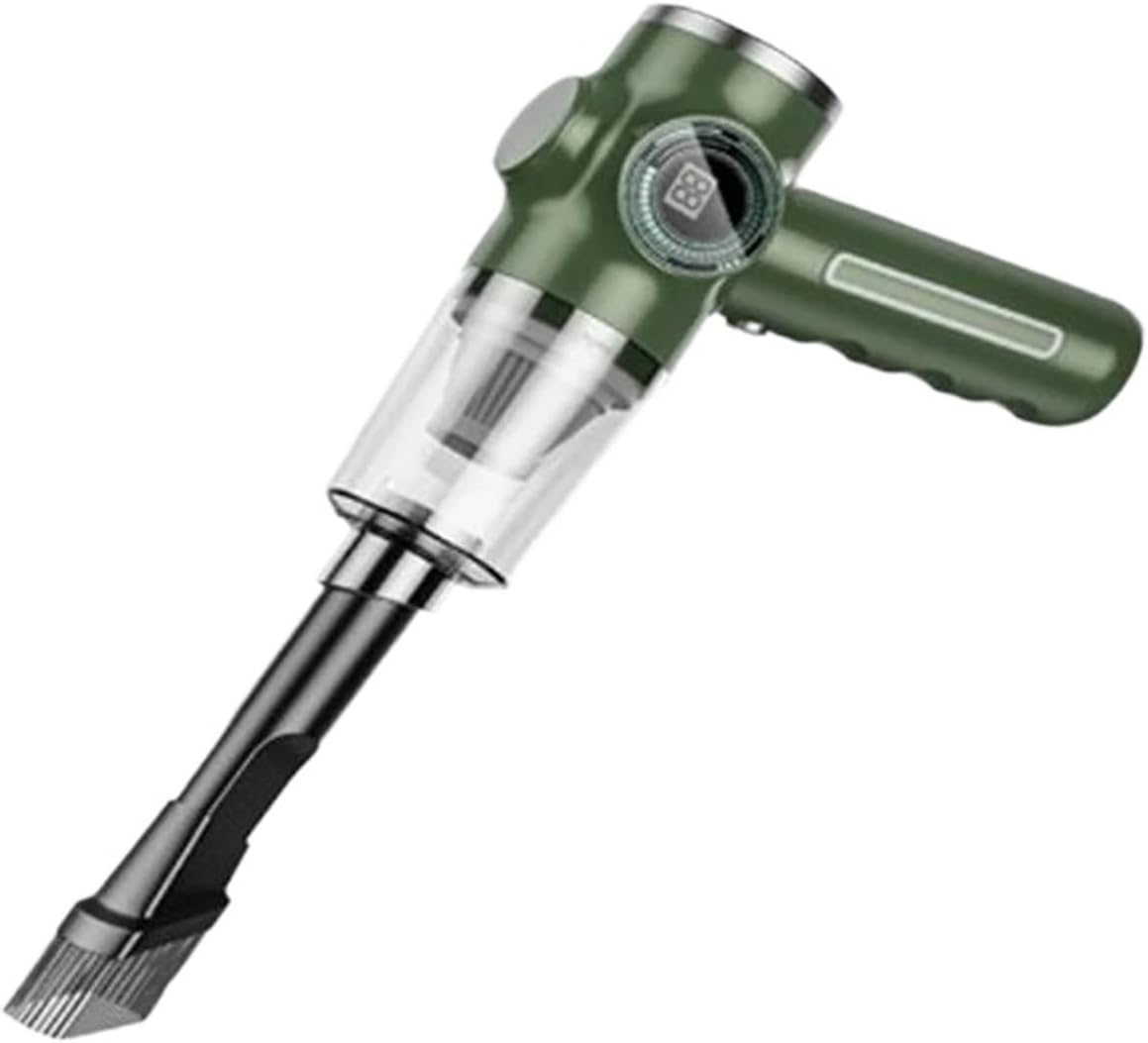 Car Vacuum, Portable Vacuum Cleaner Wireless Automobile Cleaner Handheld Vacuum Pump Cordless for Car Home Appliance,Portable Cordless(Green 1 Pcs Filter)