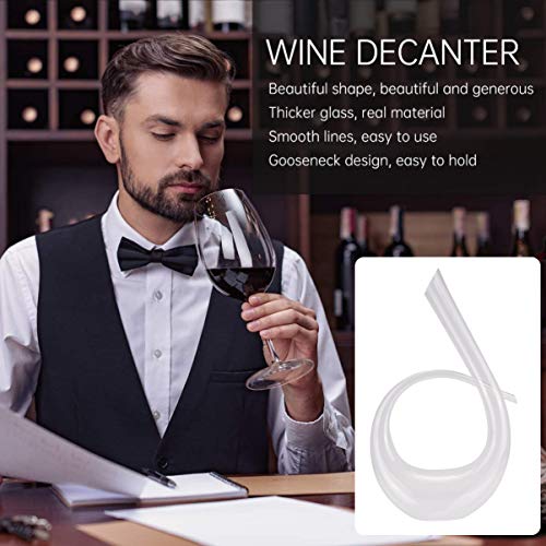 Angoily Garrafa de Decantador de Vinho de 1Pcs Vidro Arejador de Decantador de Vinho Criativo para V