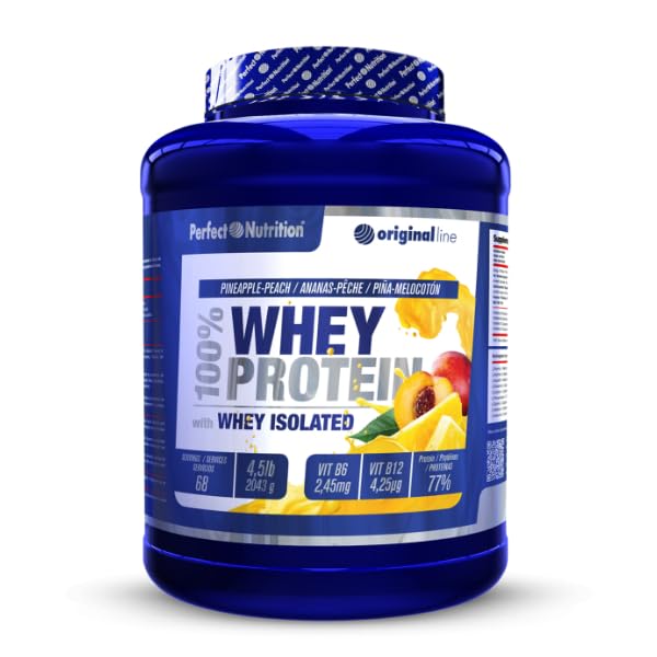 Perfect nutrition 100% Whey Protein + Iso - 2 Kg Pineapple-Peach / Ananas-Peach / Piña-Melocotón