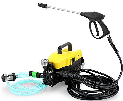 JINER Lavadora a presión de Alta presión 220V de Alta presión de la Bomba de Lavado automático de 1500W Pistola de pulverización multifunción (Lavado de Coches/riego de Flores/Limpieza del Suelo /)
