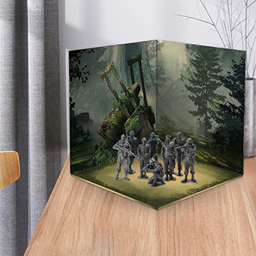 Panel de Fondo Bosque 1:12 para Figuras y Autos miniatura 3