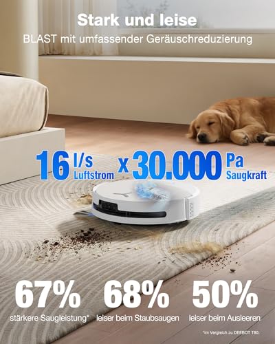 ECOVACS T90 PRO Omni Saugroboter mit Wischfunktion Blast & 30.000 Pa – Ansicht 3
