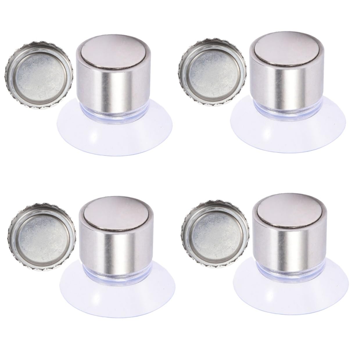Alipis 4 Set Di Porta Sapone Magnetico Da Parete in Acciaio Inossidabile Robusto Facile Da Installare