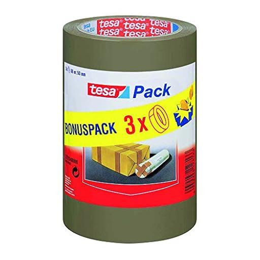 Pack de 3 rollos cinta embalaje tesapack, color marrón (66m x 50mm) | Ya disponible en tu tienda friki favorita! En mundofriki.es!