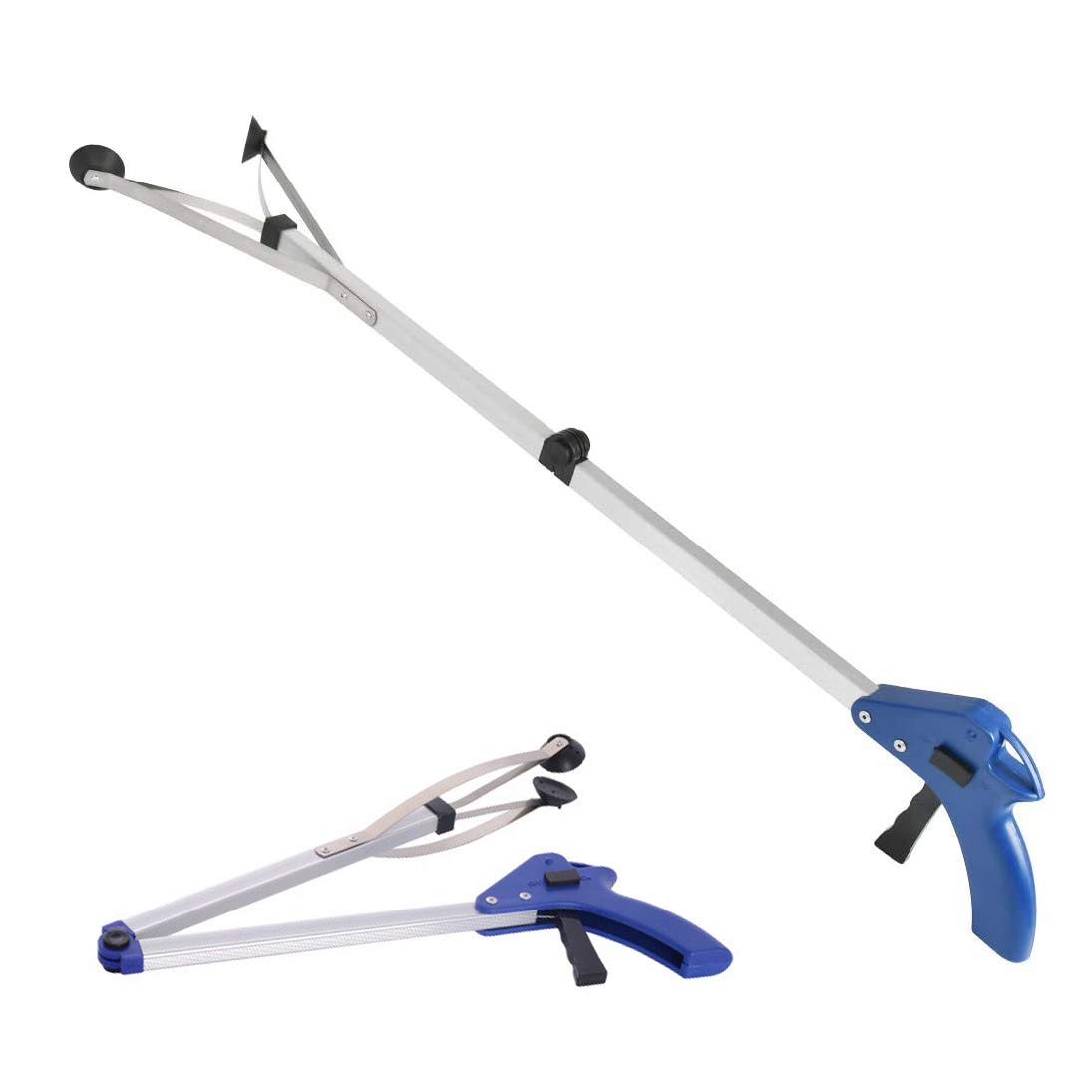 Litter Picker, 32" Hand Grabber, Reacher Gripper Extension Pick-Up Tool, Long Arm Handy Reaching Aid Grabbers Assist Tool for Disabled and Elderly