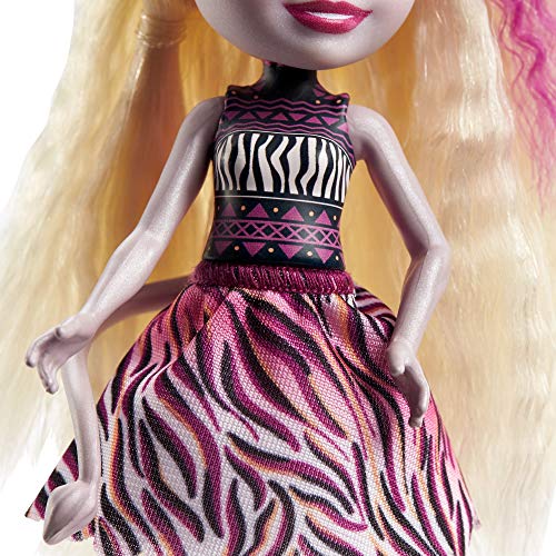 Enchantimals GTM27 - Zadie Zebra Puppe (15 cm) & Ref Tierfreundin-Figur aus der Sonnensavanne-Kollektion, kleine Puppe mit abnehmbarem Rock und Zubehör, tolles Geschenk für Kinder von 3 bis 8 Jahren – Bild 5