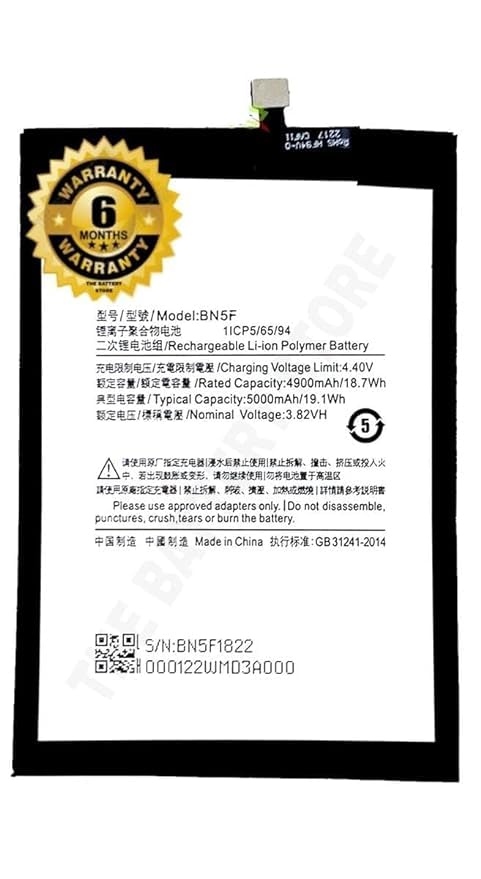 Image of THE BATTERY STORE Original BN5F Battery for Redmi Poco M4 Battery with 6 Month Warranty****(NN187)