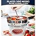Stainless Steel Food Mills With 3 Milling Discs,Ergonomic design Of Rotary Food Mills For Tomato Sauce,Potatoes,Jams with Silicone Handle Dishwasher Safe, Multifunctional Spoon,Orange