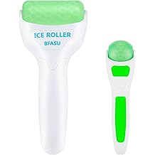Ice Roller, Face Roller 2 PCS, Massage Tools with Mini Roller for Eye, Face and Body, Relax and Alleviate Puffiness Fine Lines Minor Pain (Green)