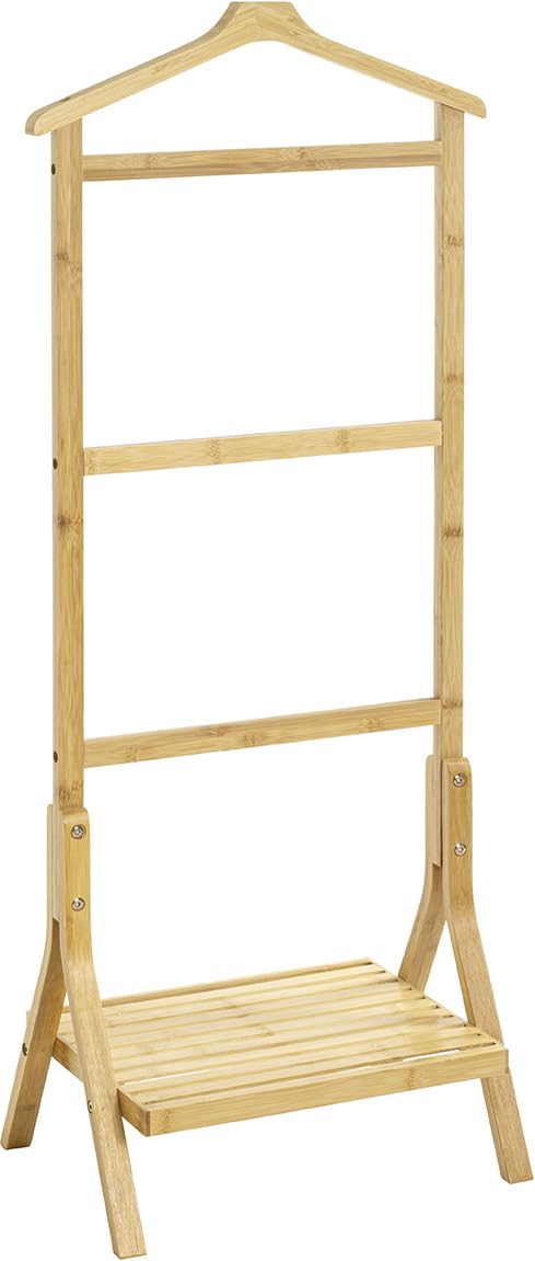 HAKU Servo Muto da uomo natura, Bamboo - Dim. L 46 cm x A 115 cm x P 28 cm, Stile Boemo