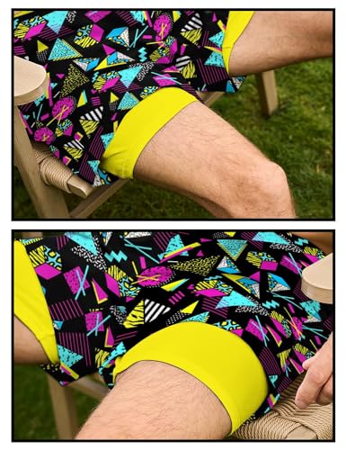 Mens Swim Trunks with Compression Liner 2 in 1 Quick-Dry Swim Shorts Men Board Shorts Swimwear for Swimming Beach4