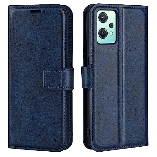 Kezaizhe Funda Movil para OnePlus Nord CE 2 Lite 5G One Plus CE2 Lite Carcasa Cuero PU Silicona Magnetic Wallet Protector Teléfono Flip Cover Tapa con Soporte (Azul)