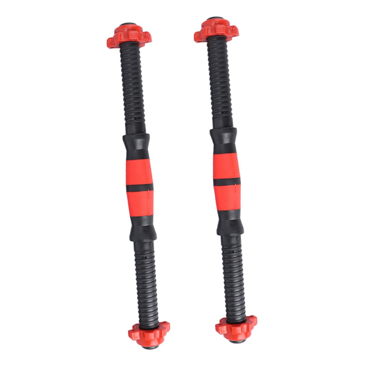 HANABASS 1 Set Dumbbell Bar Handles Portable Threaded Replacement Rods with Nuts for Home Fitness Training Durable Weightlifting Equipment for All Levels