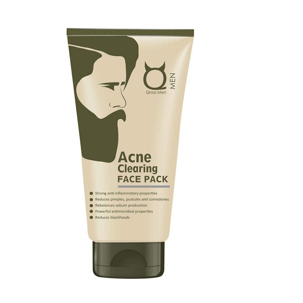 Qraa Men Intense Acne Clearing Face Pack, 100 g