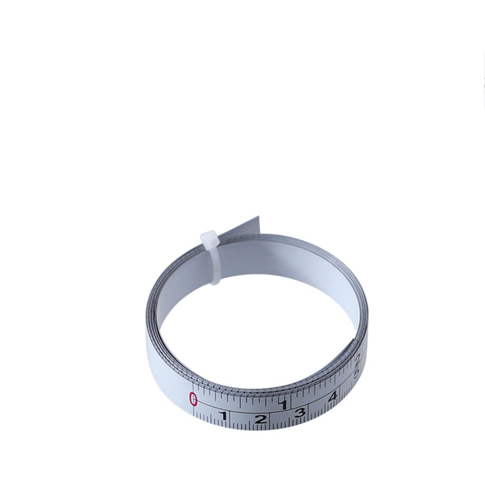 Hzbb 1M Forward Inch & Metric Double Scale Measuring Tape Self-Adhesive Workbench Ruler Measure Miter Track Adhesive Backed