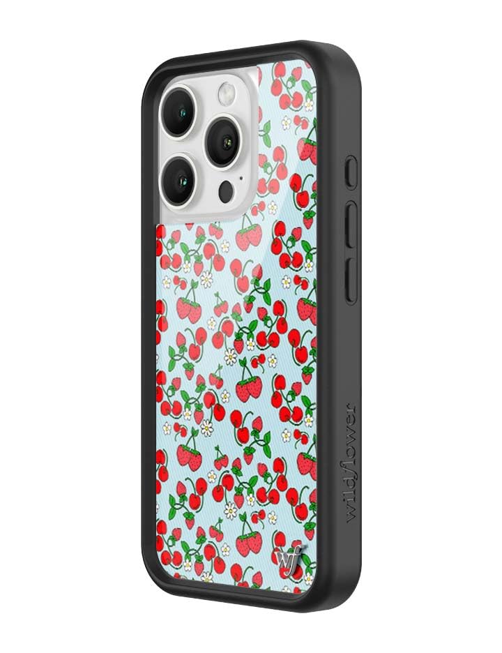 Image of Wildflower Cases - iPhone 16 Pro Compatible - Baby Berries | Impact-Certified 6.5 ft Drop Protection Case, Raised Protective Bumper, Cute Aesthetic Design, Women-Owned Small Business
