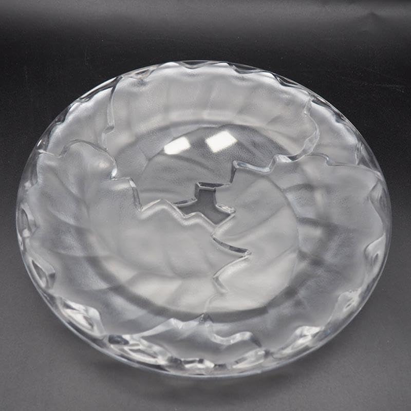 ラリック LALIQUE シェーヌ Chene プレート 22.5cm ペア