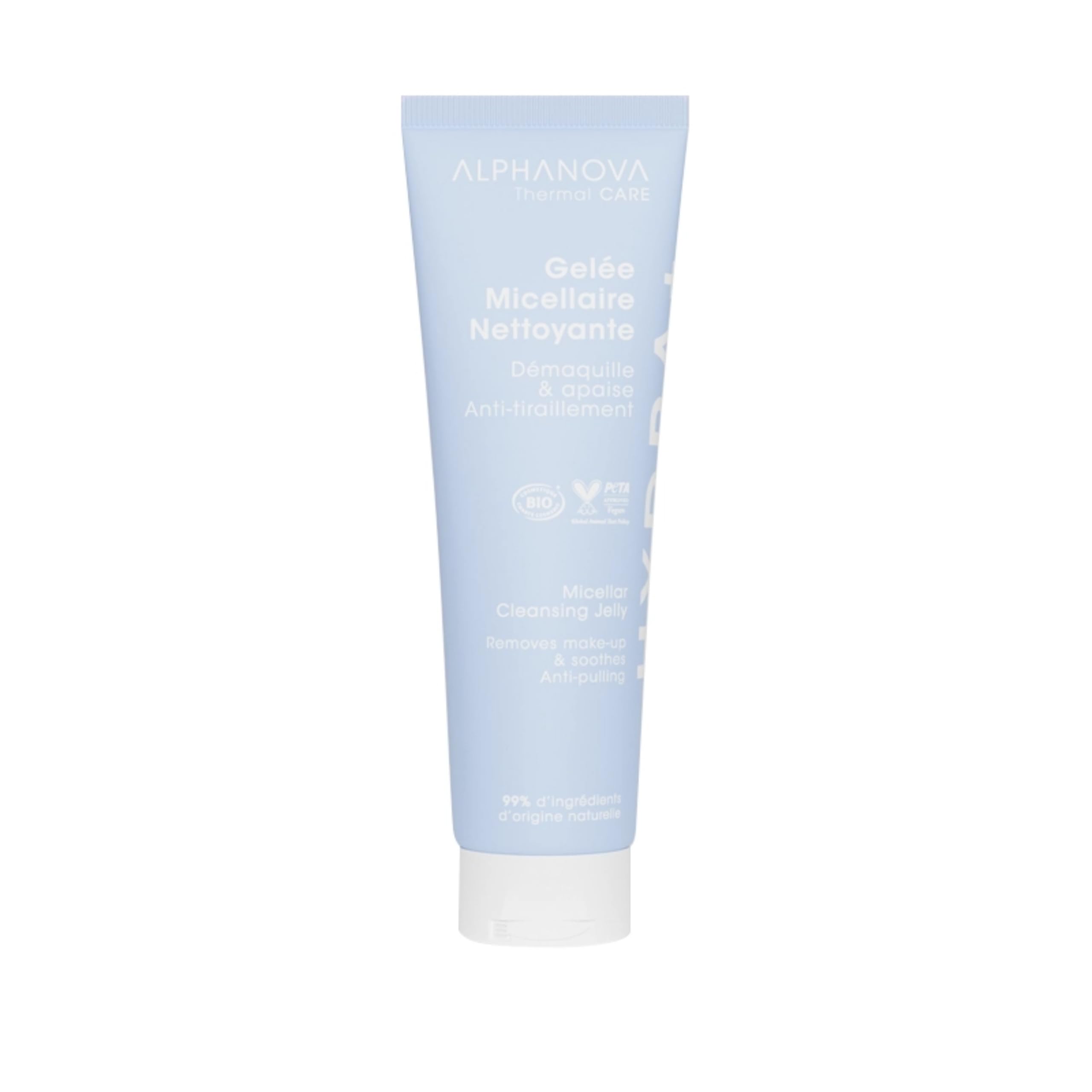 ALPHANOVA THERMAL CARE - Gelée Micellaire Nettoyante démaquillante HYDRA+ - Acide hyaluronique - Naturelle - Certifiée Bio - 150ml