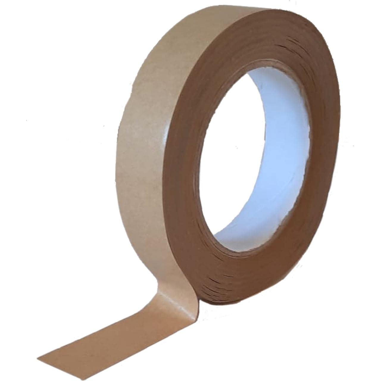 Crystal Mailing 144x Brown Kraft Paper Tape Rolls 24mm x 50m Packaging Eco Friendly Recyclable Biodegradable โ image 1