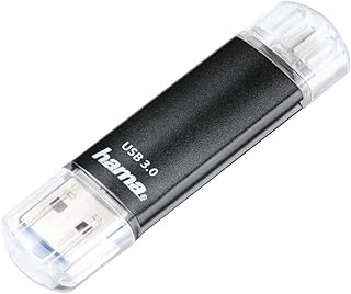 Hama Memoria USB de 256 GB con USB 3.0 y microUSB (Memoria USB 2 en 1, p. ej. para teléfono Android, Tableta, Ordenador, Ordenador portátil, MacBook, OTG, 40 MB/s), Doble Memoria, Color Negro