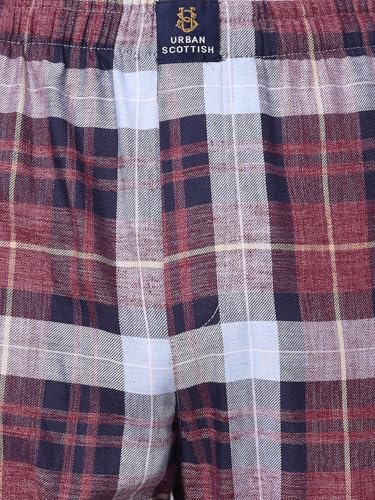 Image of Urban Scottish Men's Lounge Pants 100% Cotton Men's Lounge Night Pant Comfortable Leisure-Wear Lower with an Elastic Waist-Band and Regular Fit Track Pants, Machine Washable Stay at Home
