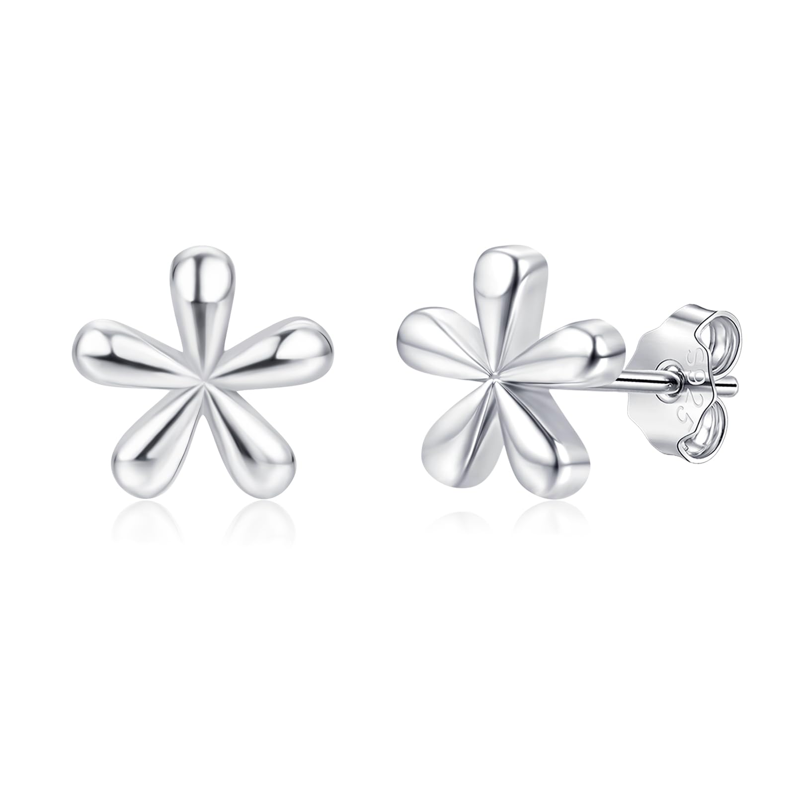 Cangall Ohrstecker Silber 925 Klein, 925 Sterling Silber Blu
