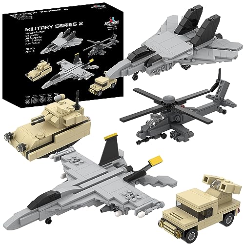 Ogni veicolo ha parti mobili!: Aereo da combattimento F / A-18 Hornet, caccia F-14 Tomcat, elicottero AH-64 Apache, carro armato M2 Bradley e sistema di difesa aerea Humvee Avenger