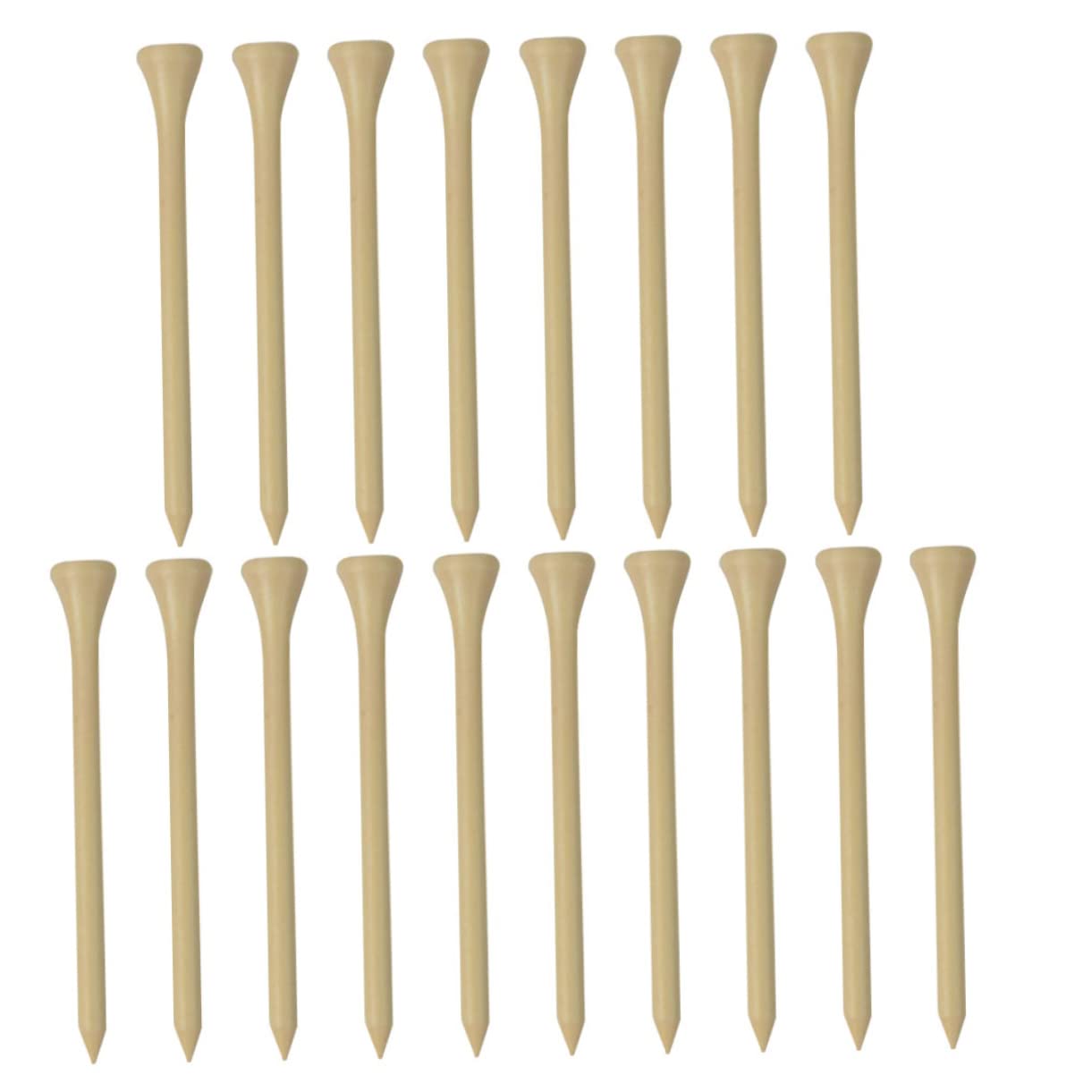 HANABASS 100pcs Bamboo Ball Spikes Golf Tees Professional Range Training for Men