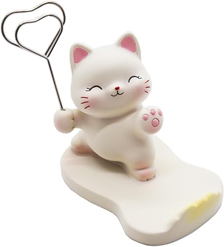 Miniatura 9 de Lindo animal gato teléfono celular titular, pequeño escritorio teléfono soporte para iPhone Android Samsung Galaxy Note