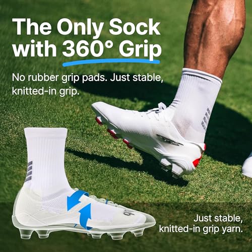 Grip Socks for Soccer for Men & Women - Non Slip Soccer Grip Socks - Athletic Football Sock with Advanced Grips4