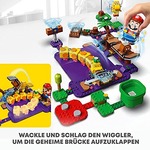 LEGO 71383 Super Mario Wigglers Giftsumpf–Erweiterungsset, modulares Spielset zum Sammeln mit Gumba und Koopa Paratroopa – Bild 4
