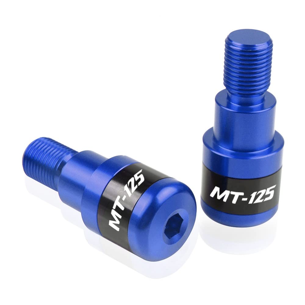 Poignée Yamaha MT-125 antidérapante bleue pour régler les vibrations du guidon