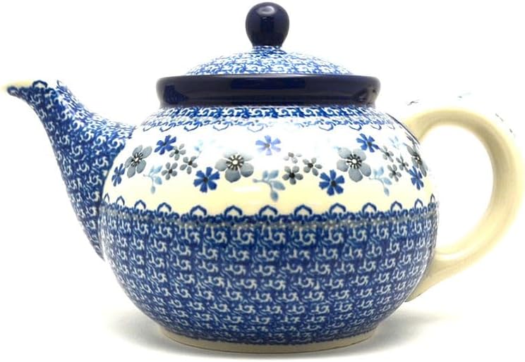 Polish Pottery Teapot - 1 1/4 qt. - Blue Horizon