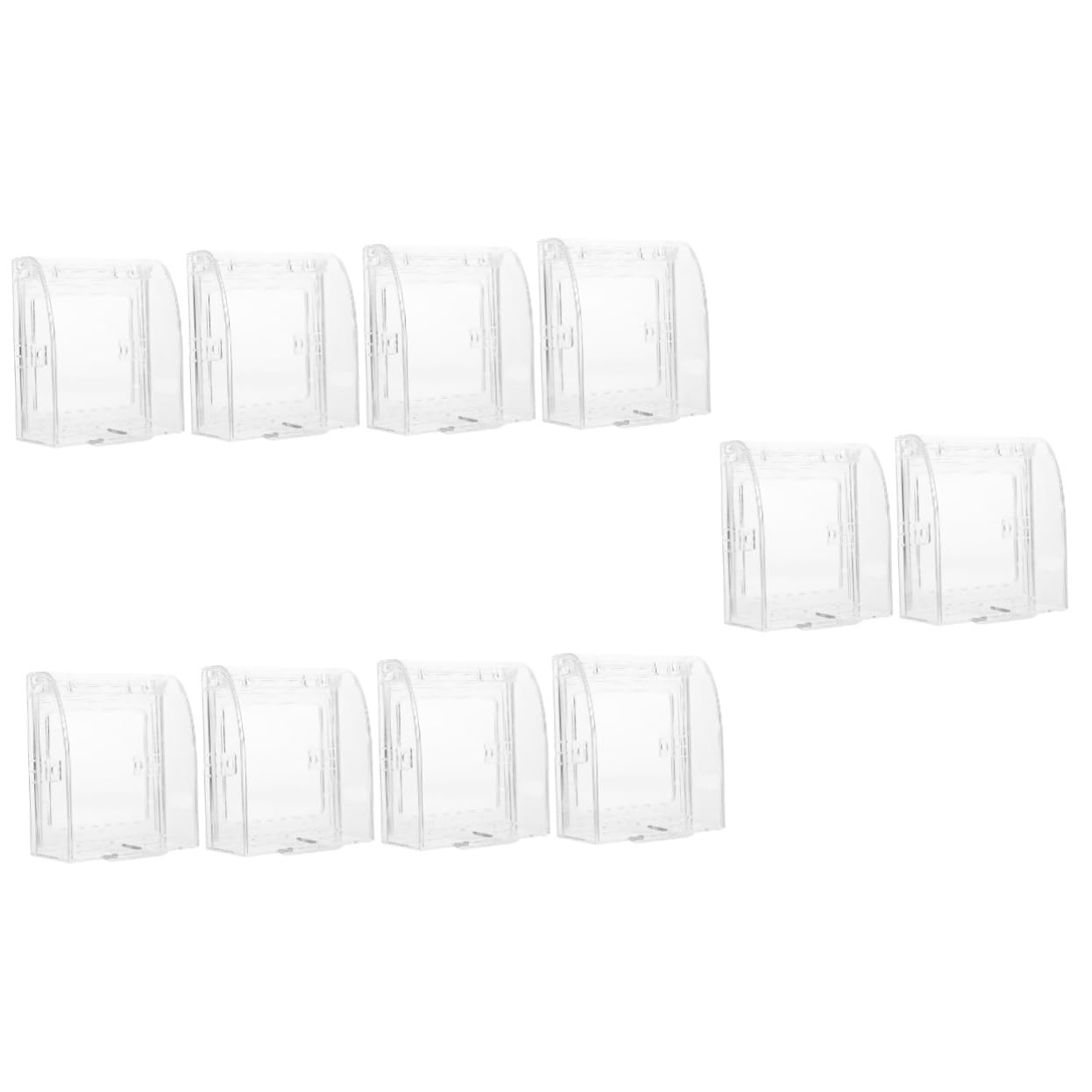 Toyvian 10piezas Cubierta De Enchufe Para Bebés Protector De Interruptor Transparente Para Seguridad Infantil Pared Fáciles De Instalar y Observar Protección De Enchufes Estándar