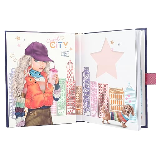 Depesche 12711 TOPModel City Girls - Tagebuch mit Zahlen-Code und Sound, Buch mit 80 linierten und bunt illustrierten Seiten