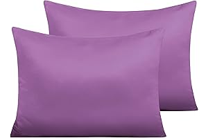 NTBAY Zippered Silk Satin Toddler Pillowcases - 2 Pack Travel Pillow Covers