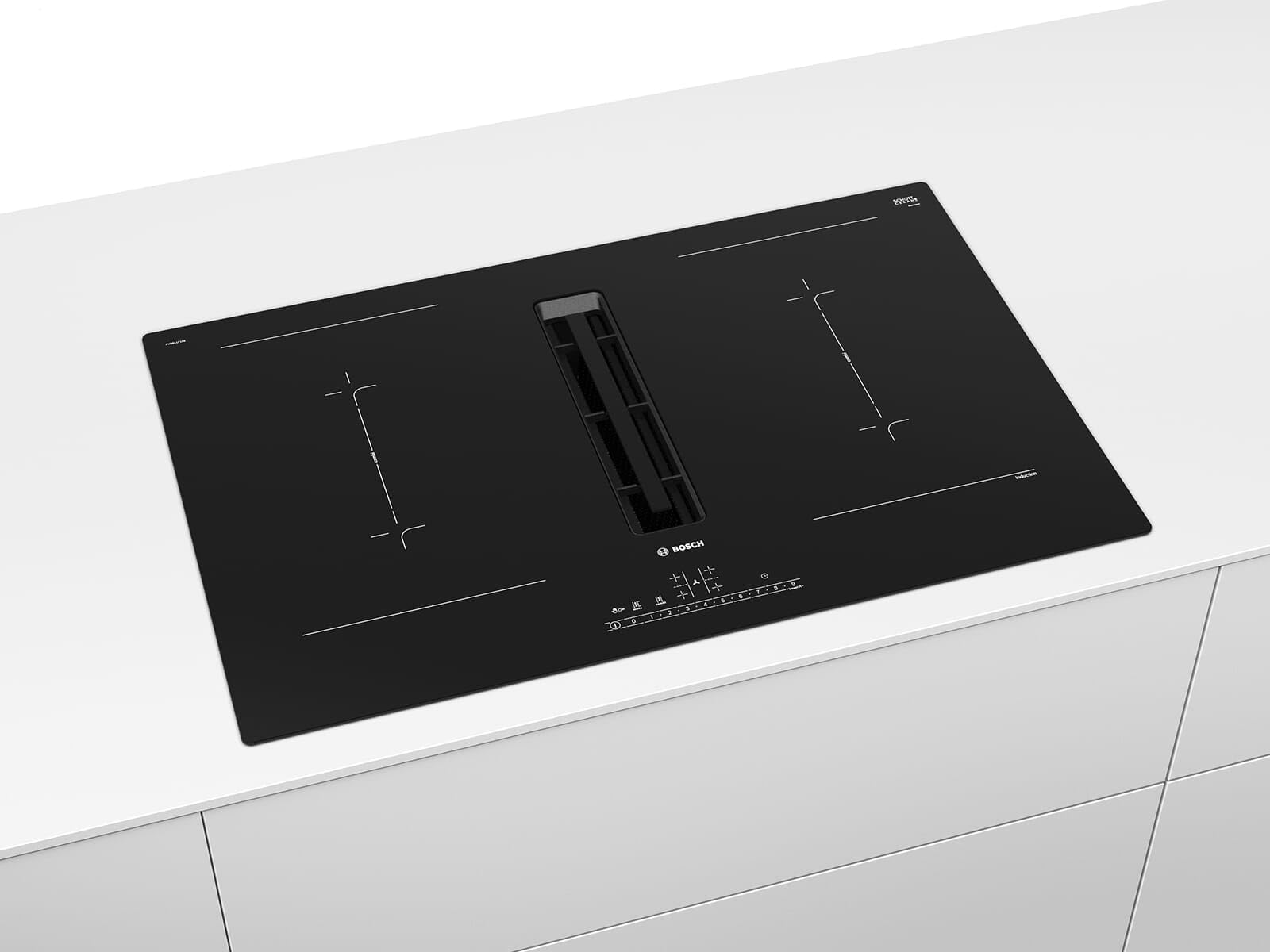 Bosch Serie 6 PVQ811GA7 plaque Noir Intégré (placement) 80 cm Plaque avec zone à induction 4 zone(s)