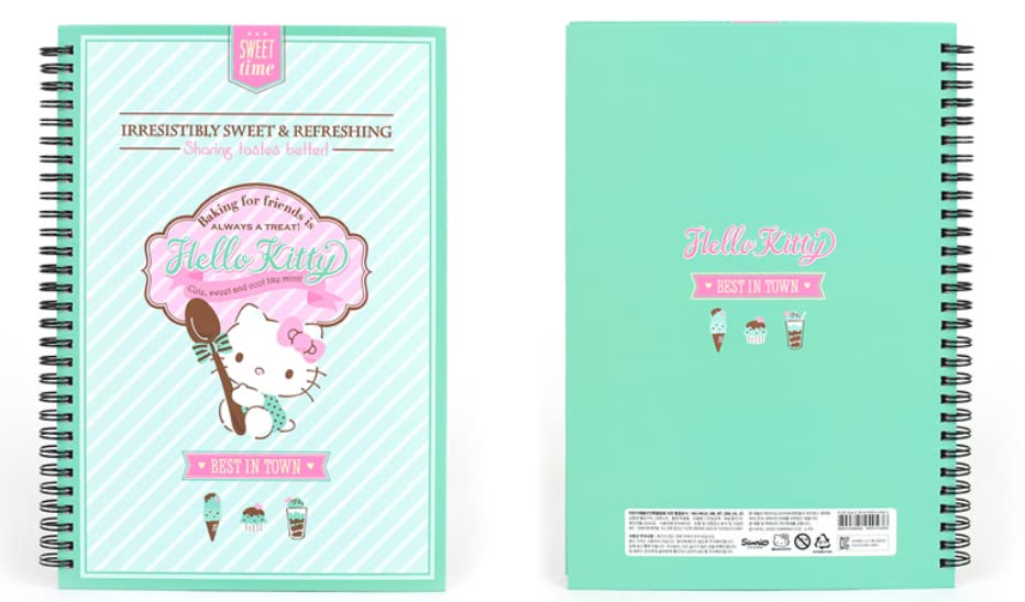 Cahier Hello Kitty lot de 2 carnets à couverture rigide lignée 8 mm - 3