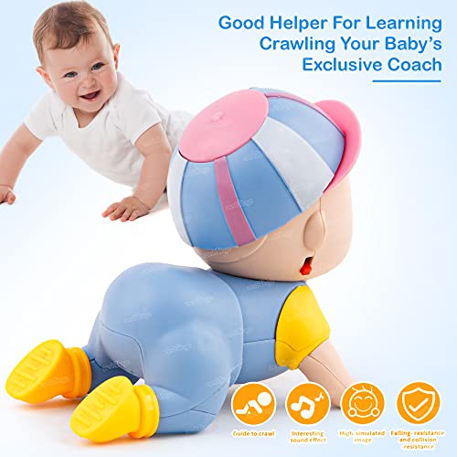 Image of Zest 4 Toyz Musical Toys for Babies Crawling Baby Toy with Soft Music Sound Toy for Kids Boys Girls (Pack of 1) Blue (Battery Included)