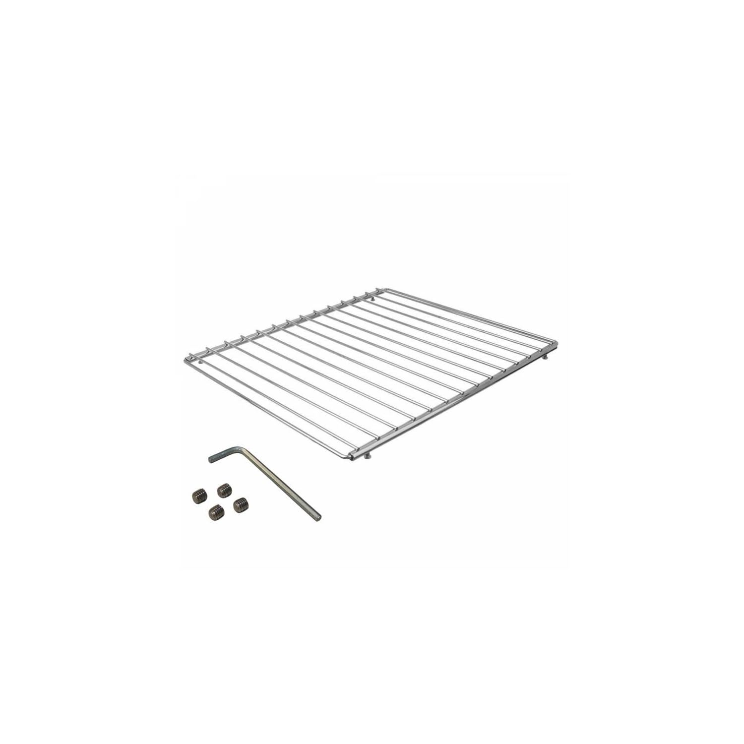 Herzberg, HG03213, Grille De Cuisson Universelle pour Four, Grille de Cuisson Universelle, Taille réglable jusqu'à 60 cm, matériaux de Haute qualité, Circulation optimale de l'air
