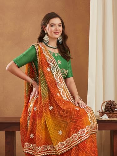 Image of Women's Banarasi Silk With Jacquard Print Saree With Blouse