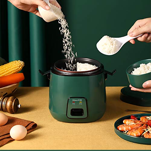 ZQJKL Retro Grün Reiskocher Dampfer Mit Sicherheitsschnalle Mini Multicooker Elektrische Lunch-kochbox Zum Kochen Von… – Bild 3