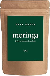 Real Earth Stories - Moringa powder 250g - 100% natural and organic - High protein source - Strong hair