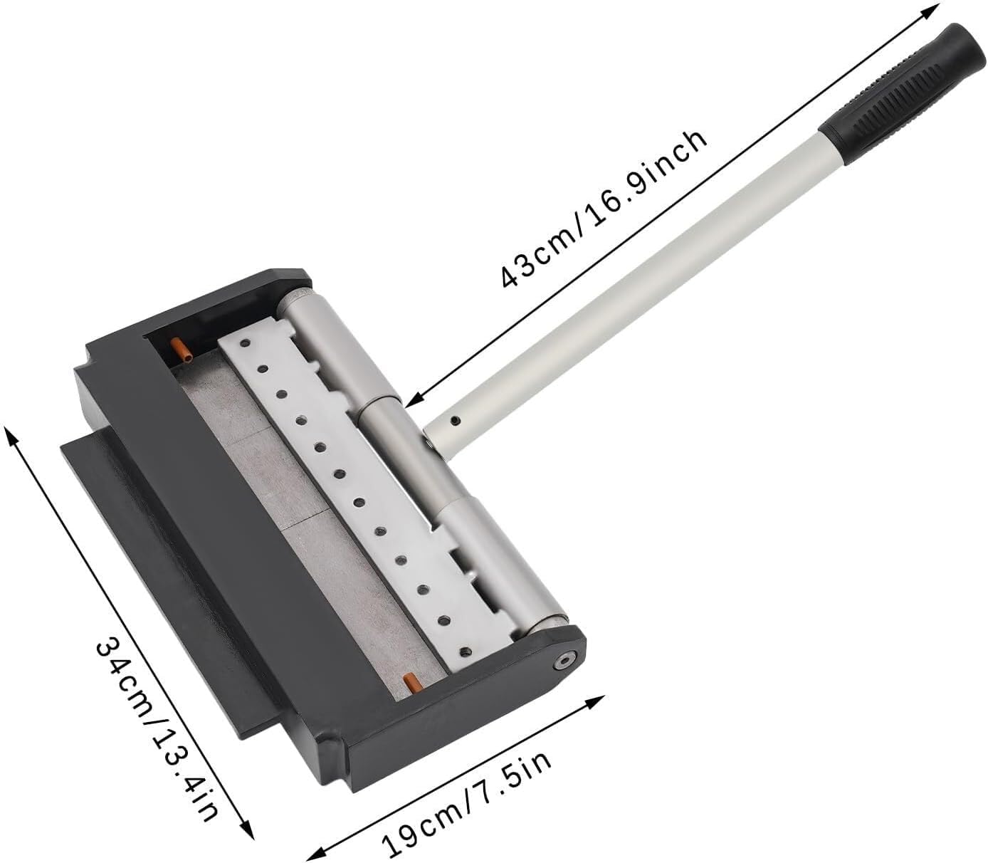 Manuelles Metallbiegegerät, 0-90 Grad verstellbar, zum Falten von Stahl-, Kupfer- und Aluminiumblechen, tragbares manuelles Metallbiegegerät