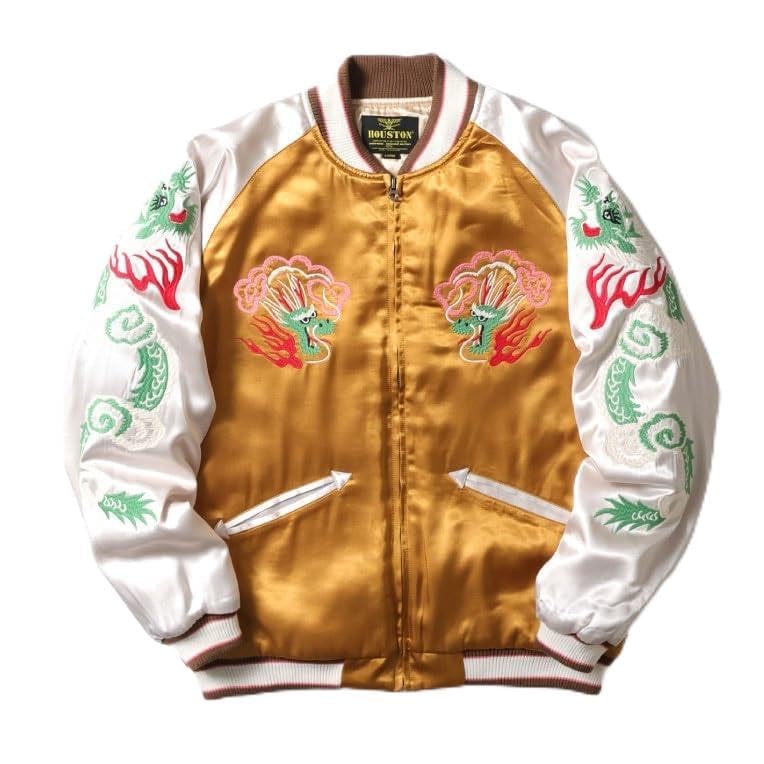 Amazon | [ヒューストン] RAYON SOUVENIR JACKET (AIRBORNE